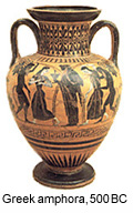 Ancient Greek amphora.