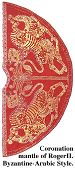 King Roger's coronation mantle.