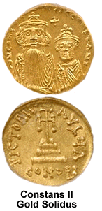 Coin issued by Constans.