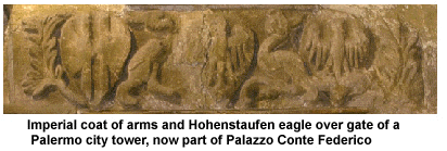 Hohenstaufen coat of arms and eagle insignia.