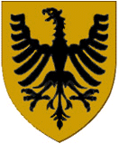 Coat of arms of the Hohenstaufens as Holy Roman Emperors 
and Kings of Sicily.