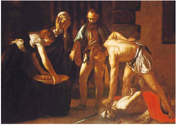 Beheading of John the Baptist, detail.