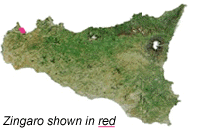 Location of the Zingaro Nature Reserve.