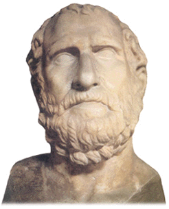 Classical bust of Aeschylus.