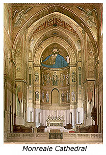Byzantine splendor. Monreale Abbey