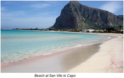 A Sicilian beach.