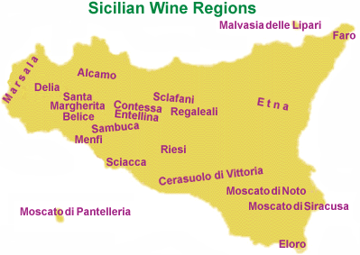 Wine appellations of Sicily.